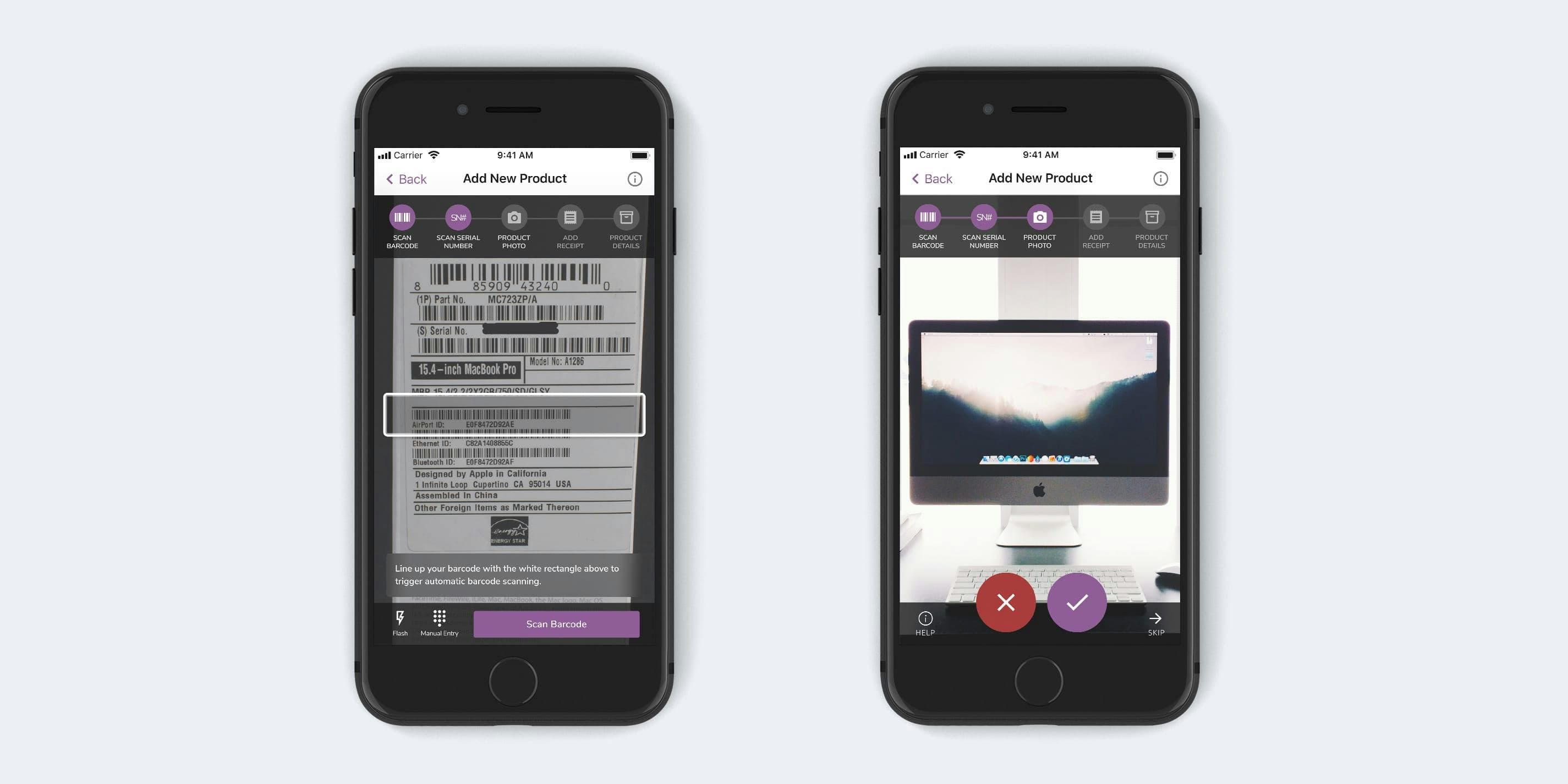 Example of the ProductFriend "Add Product" flow